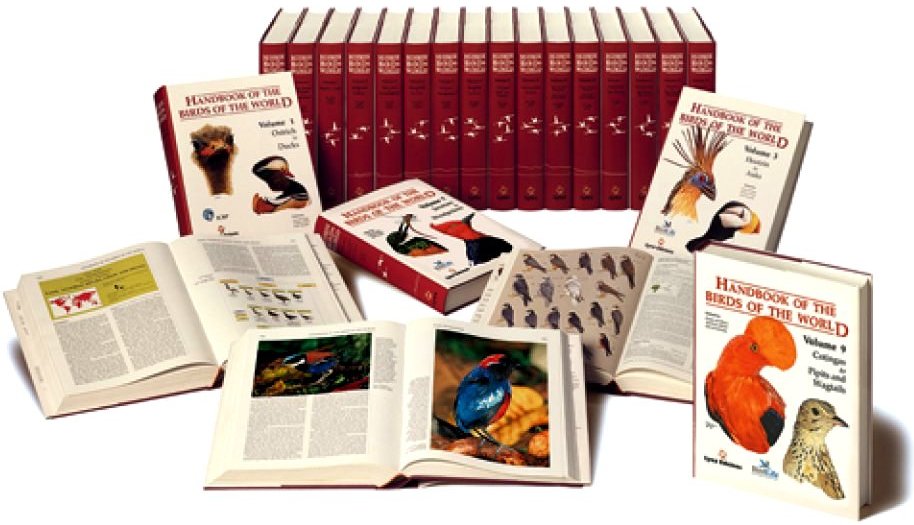 O Manual das Aves do Mundo (Handbook of the Birds of the World) é um tesouro para os amantes e estudiosos do mundo animal