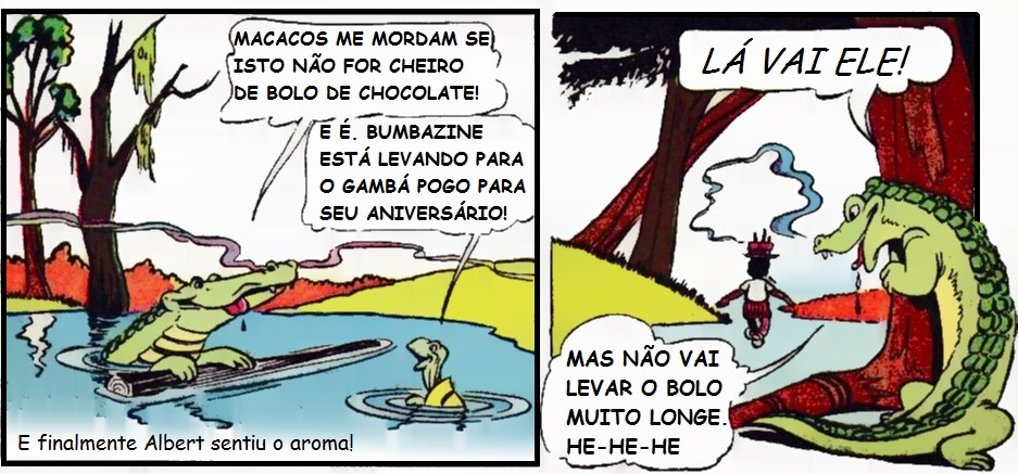 Albert leva o Bolo