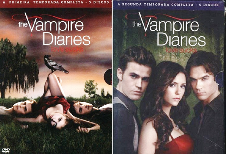 dvd the vampire diaries - love sucks - diários do vampiro - 4º temporada -  5 discos - originais