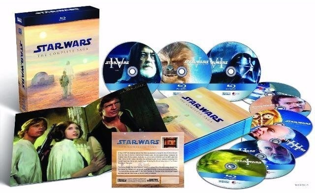 Sinta a força de Star Wars A Saga Completa em Blu-Ray