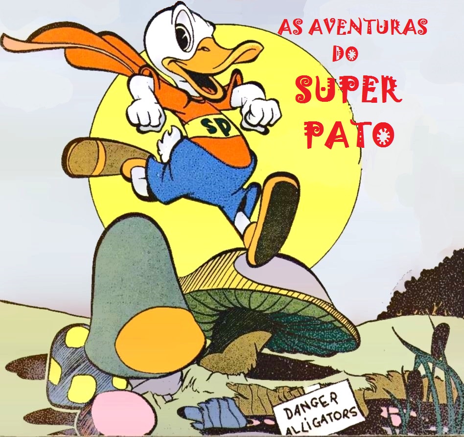 Super Duck vestia as cores da bandeira americana e parodiava o Superman